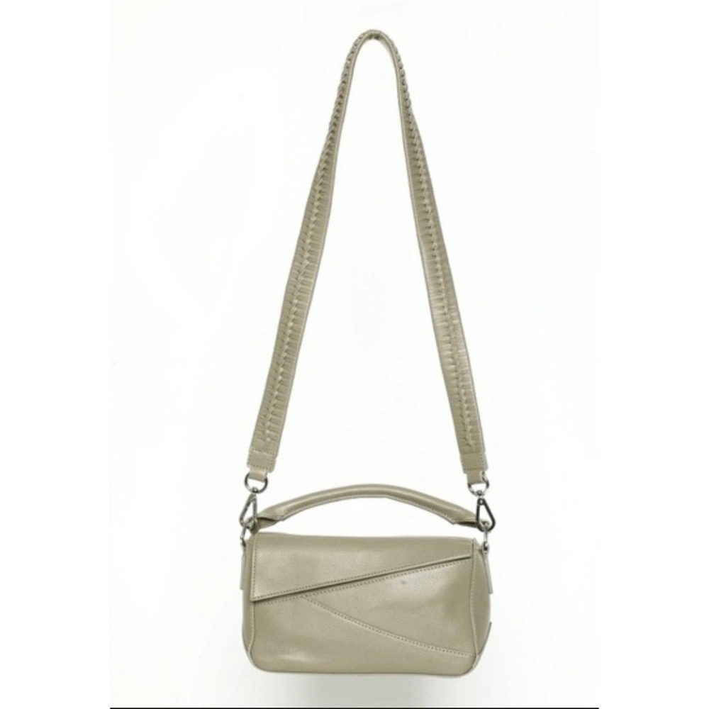 Walter‎ Baker crossbody Minimalist Sage Green Pebbled Leather